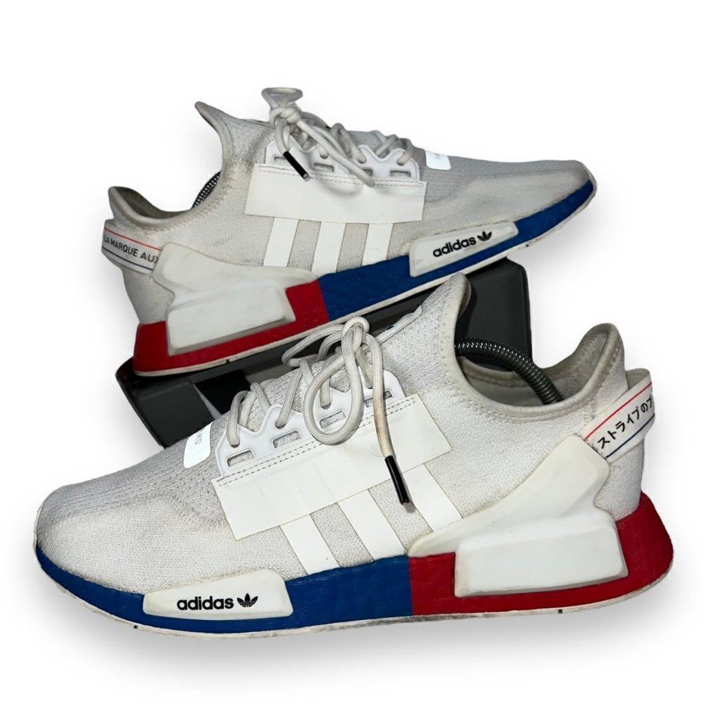 Adidas NMD_R1 V2 'White Lush Red Blue' FX4148 Men's 11